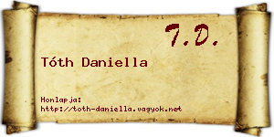 Tóth Daniella névjegykártya